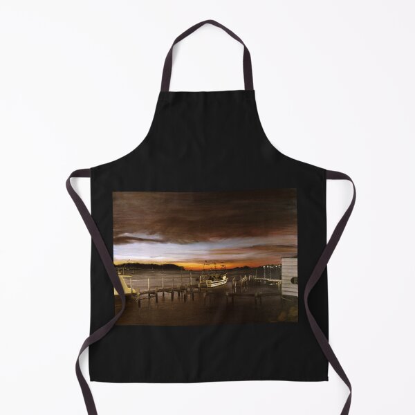 Item preview, Batemans Bay - Behind the boatshed - waterscape - skyscape - brown (ED01) designed and sold by Elisabeth Dubois.