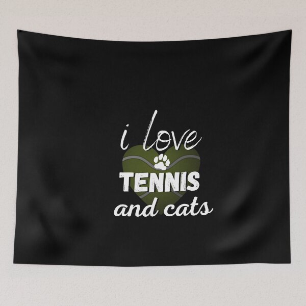 Item preview, I love tennis and cats Classic T-shirt  tennis lovers  designed and sold by todoAwesome.