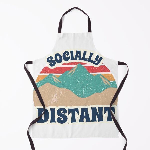 Aperçu de l'œuvre Distance sociale - Socialement éloigné - Hippy Vintage Vibe créée et vendue par ittybittyowl.
