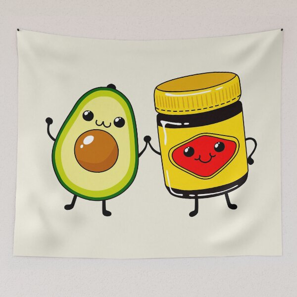 Item preview, Australian Food-Cute Vegetarian Spread and Avocado - Australia designed and sold by Nossikko.