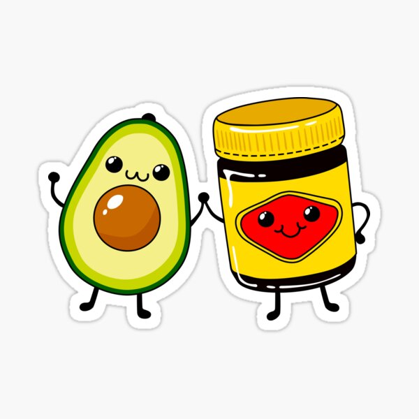Item preview, Australian Food-Cute Vegetarian Spread and Avocado - Australia designed and sold by Nossikko.