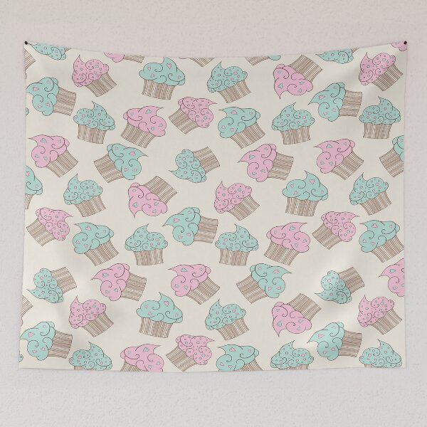 Item preview, Cute Pink And Blue Cupcakes designed and sold by giftsbyminuet.