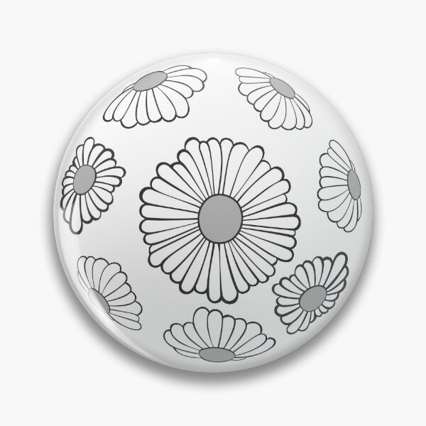Item preview, Monochrome Hippie Vibes Daisy Sphere designed and sold by everything4eva.