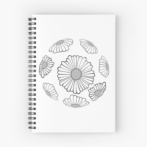 Item preview, Monochrome Hippie Vibes Daisy Sphere designed and sold by everything4eva.