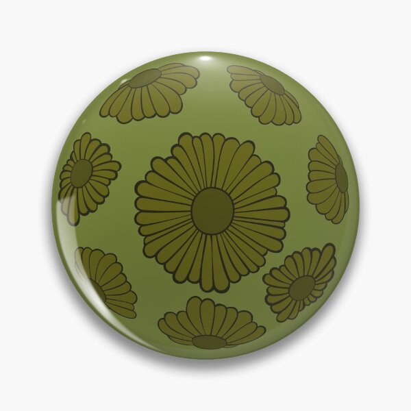 Item preview, Olive Green Hippie Vibes Daisy Sphere designed and sold by everything4eva.