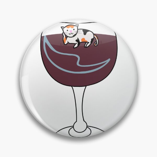 Item preview, Cat floating in wine glass designed and sold by jennab4811.
