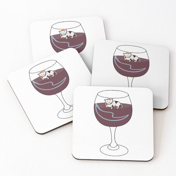 Item preview, Cat floating in wine glass designed and sold by jennab4811.