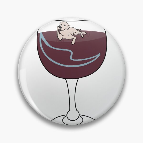 Item preview, Dog floating in wine glass designed and sold by jennab4811.