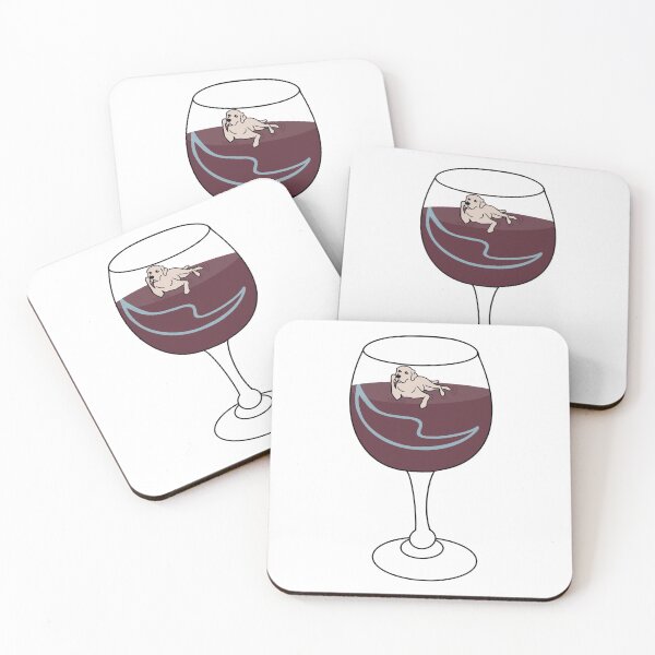Item preview, Dog floating in wine glass designed and sold by jennab4811.