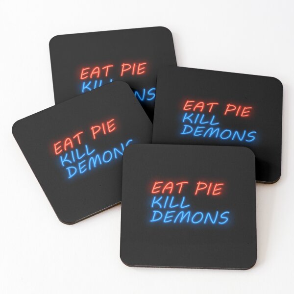 Item preview, Eat Pie Kill Demons in Black designed and sold by tinyteacups.