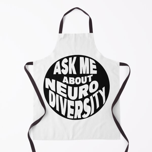 Item preview, ask me about neurodiversity - white designed and sold by QuinnRamsay.