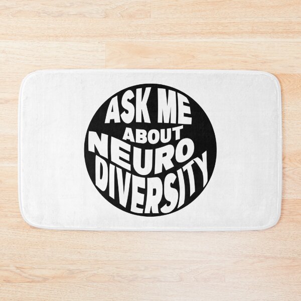Item preview, ask me about neurodiversity - white designed and sold by QuinnRamsay.