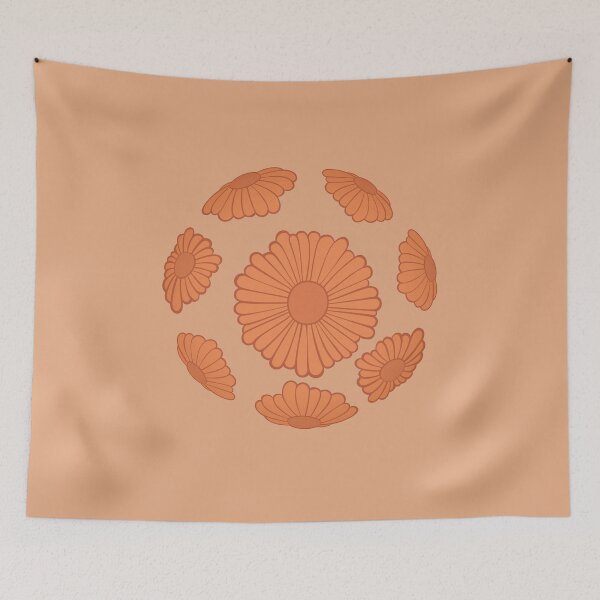 Item preview, Orange Hippie Vibes Daisy Sphere designed and sold by everything4eva.