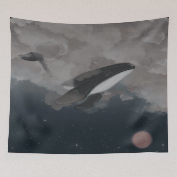 Item preview, Cloudy with Cetaceans designed and sold by CHARLOTTE'S Designs.