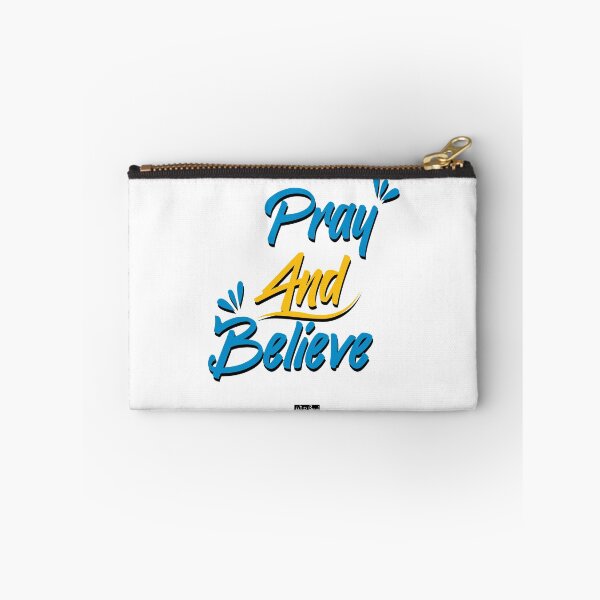 Item preview, Pray And Believe - Bible Quote Christian Verse Faith Style Inspirational Sentiment in Beautiful Calligraphy designed and sold by fredgarden8.