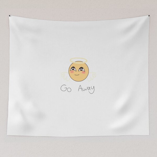 Item preview, ‘Go away’ personally customized emoji designed and sold by Gremlin ? Blank.