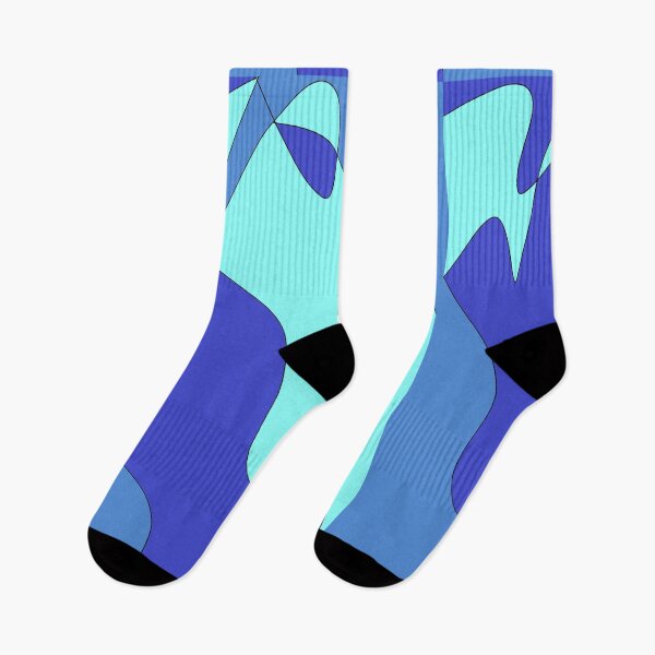Item preview, Abstract Curved Lines In Blues designed and sold by DesignsByMuriel.