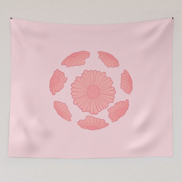 Item preview, Pastel Peach Hippie Vibes Daisy Sphere designed and sold by everything4eva.