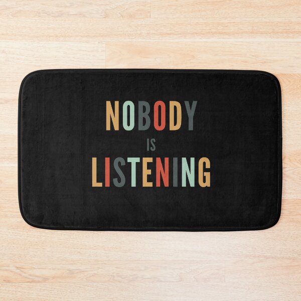 Item preview, Nobody is listening	 designed and sold by oldiesdays  ★★★★★.