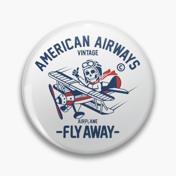 Item preview, Vintage American Airways || Cartoon Illustrartion designed and sold by Ninjawhere.
