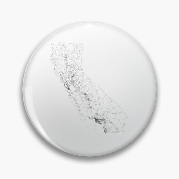 Item preview, California Map Art Print by LandSartprints designed and sold by LandSartprints.