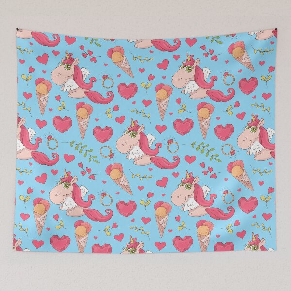 Item preview, Cute Unicorn Pattern designed and sold by HolidayT-Shirts.