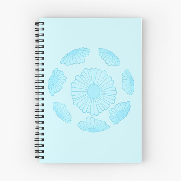 Item preview, Pastel Sky Blue Hippie Vibes Daisy Sphere designed and sold by everything4eva.