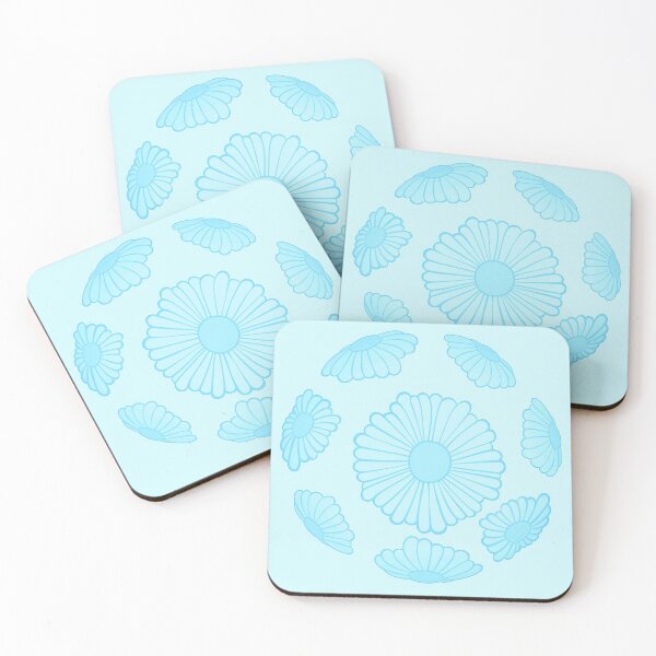 Item preview, Pastel Sky Blue Hippie Vibes Daisy Sphere designed and sold by everything4eva.