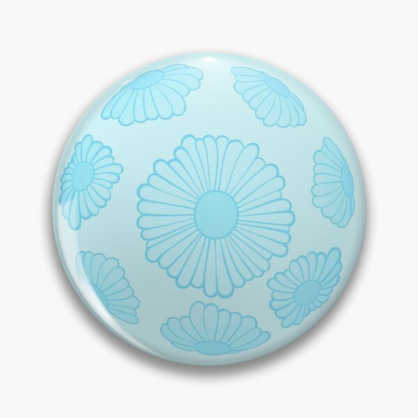 Item preview, Pastel Sky Blue Hippie Vibes Daisy Sphere designed and sold by everything4eva.