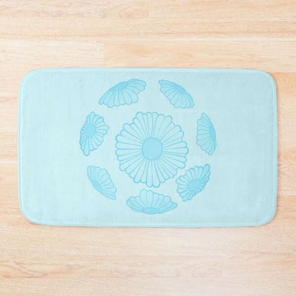 Item preview, Pastel Sky Blue Hippie Vibes Daisy Sphere designed and sold by everything4eva.