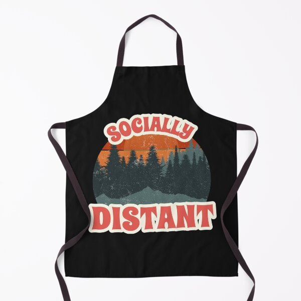 Aperçu de l'œuvre Distance sociale - Socialement éloigné - Hippy Vintage Vibe créée et vendue par ittybittyowl.