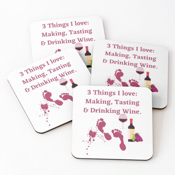 Item preview, 3 Things I love: Making, Tasting and Drinking Wine. designed and sold by TIPJ.
