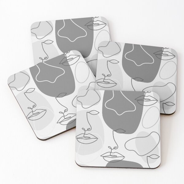 Item preview, Black And white one line Face, Women Face One Line Art designed and sold by Dr.YesOrNo.