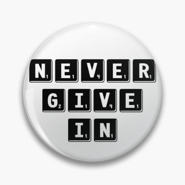 Item preview, Never give in designed and sold by GGsCreations.