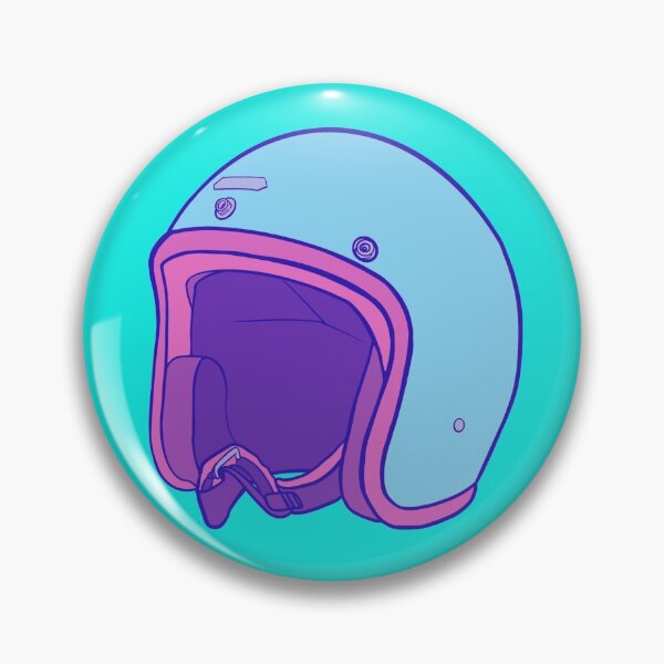 Item preview, Bump Cap Casco Azul Neón Violeta 1990 Vintage designed and sold by SketchEguy.