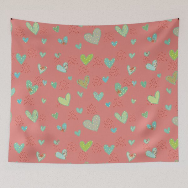 Item preview, Peach hearts  designed and sold by Navitaloves.