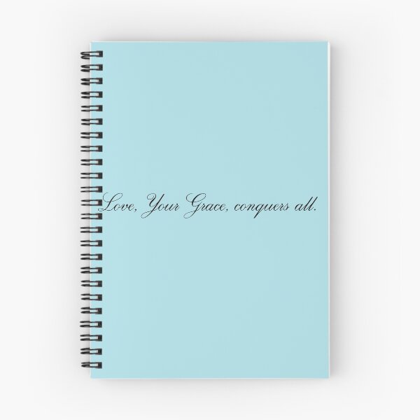Item preview, Love, Your Grace, Conquers All Bridgerton Pastel Blue designed and sold by reenadoesarts.