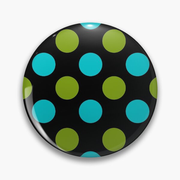 Item preview, Patrón de lunares verde y azul retro designed and sold by ChelleCreate.