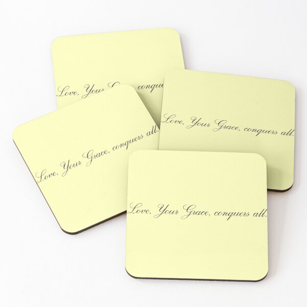 Item preview, Love, Your Grace, Conquers All Bridgerton Pastel Yellow designed and sold by reenadoesarts.