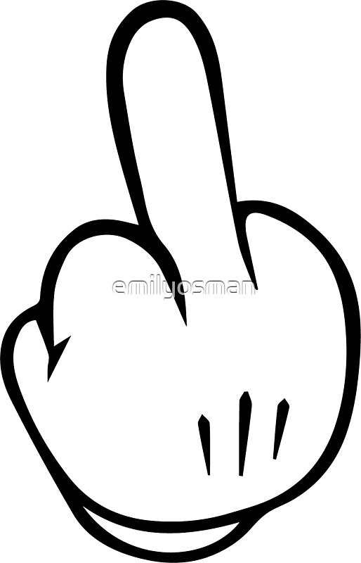 clipart of middle finger - photo #45