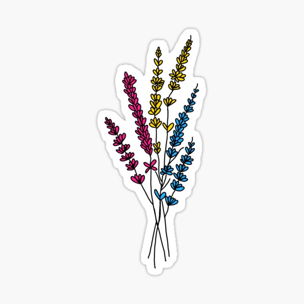Item preview, Pansexual Pride Floral designed and sold by justchemicals.