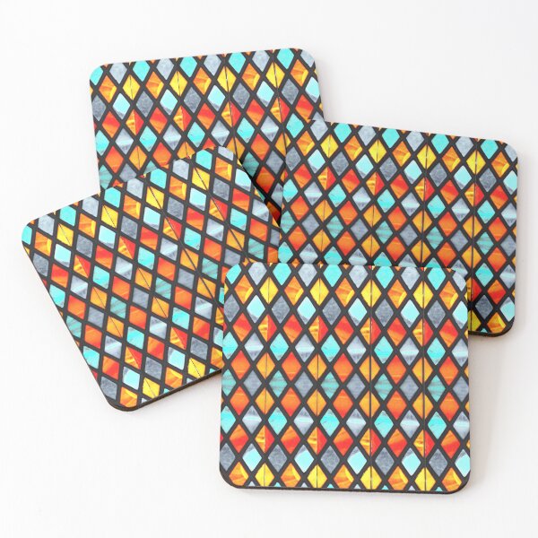 Item preview, BRILLIANT POPS OF STAIN GLASS COLORS. HAPPYBIRTHDAY designed and sold by wildwhimsical.