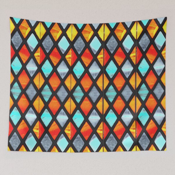 Item preview, BRILLIANT POPS OF STAIN GLASS COLORS. HAPPYBIRTHDAY designed and sold by wildwhimsical.