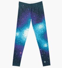 8Bit Galaxien: Kornblumennebel Leggings