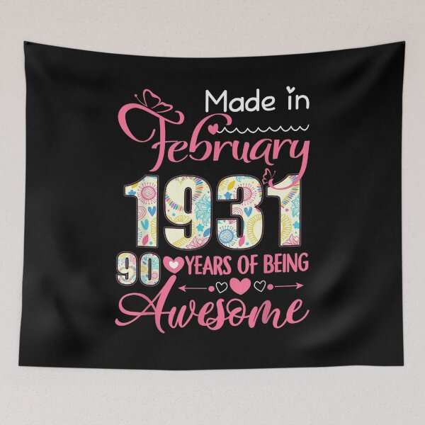 Item preview, Made In February 1931 90th Birthday February Girl designed and sold by shirleyfinley.
