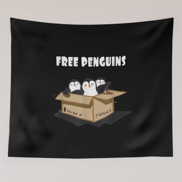 Item preview, Free Penguins In A Box designed and sold by shirleyfinley.