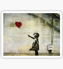 Banksy's Girl with a Red Balloon Sticker