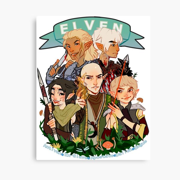 Dragon Age Elves Canvas Print