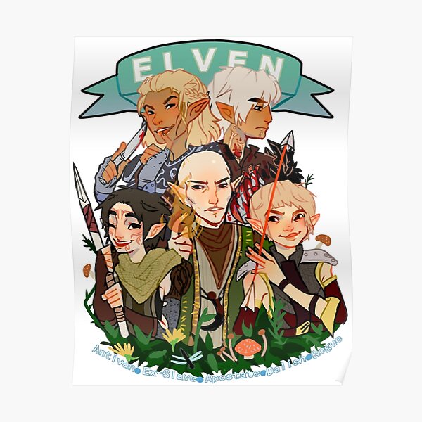 Dragon Age Elves Poster