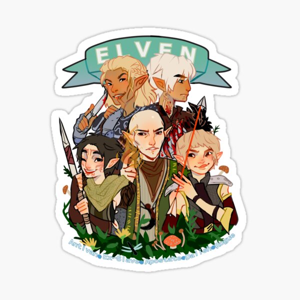 Dragon Age Elves Sticker